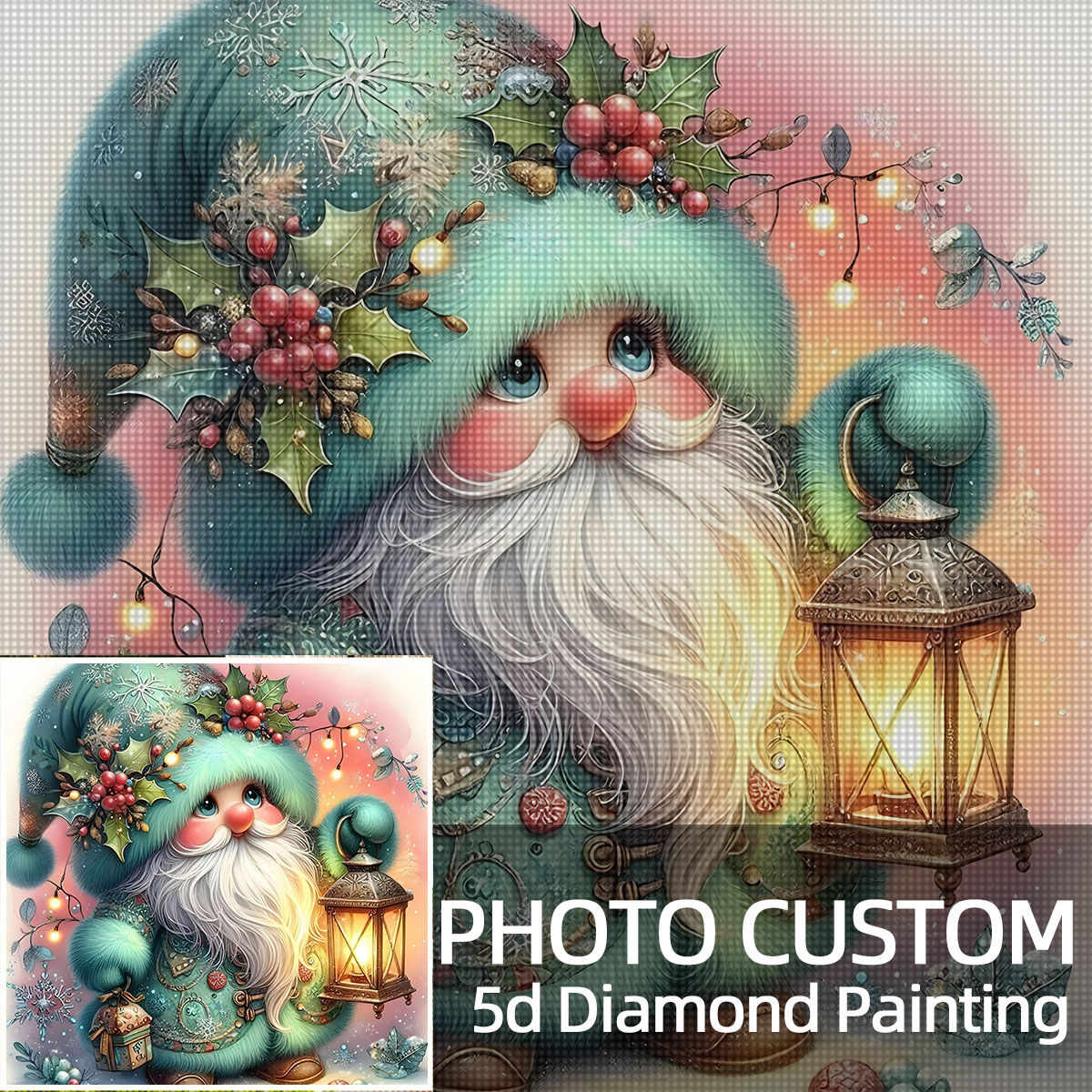 5D Diamond Painting Kit Full Drill - Custom Photo Adult Diamond Painting Kit,