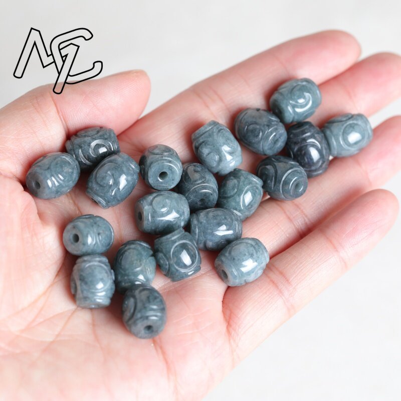 5PC Natural Blue Water Jade Ri - đánh giá và giá Beading