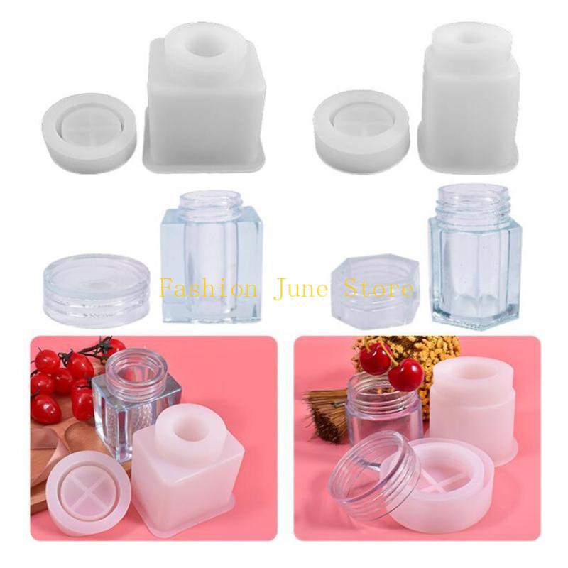 N5KA lưu trữ bình lọ bình nhựa - đánh giá và giá Silicone Epoxy Resin Molds Set
