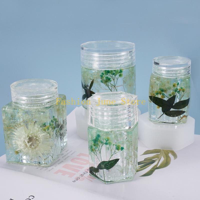 N5KA lưu trữ bình lọ bình nhựa - đánh giá và giá Silicone Epoxy Resin Molds Set