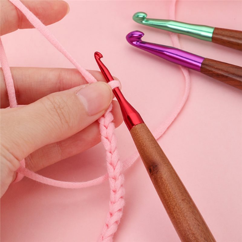 A11E-Crochet Hooks Set, Ergono - đánh giá và giá Wooden Crochet Hooks Ergonomic Handle