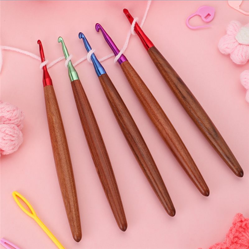 A11E-Crochet Hooks Set, Ergono - đánh giá và giá Wooden Crochet Hooks Ergonomic Handle