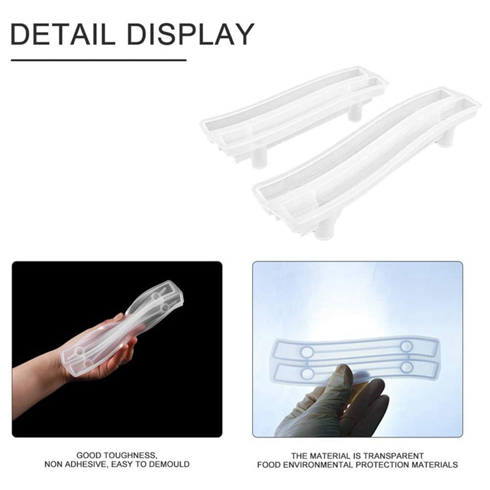 AA81-8 Set Tray Handle Resin M - đánh giá và giá Silicone Epoxy Resin Molds Set