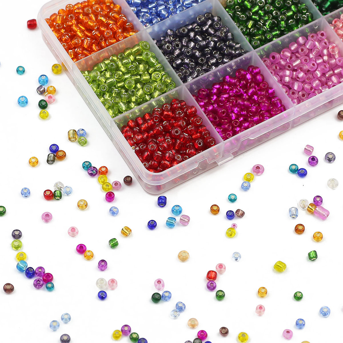 15 Colors Kit Transparent 2/3/ - đánh giá và giá Glass Seed Beads 2Mm Jewelry Making