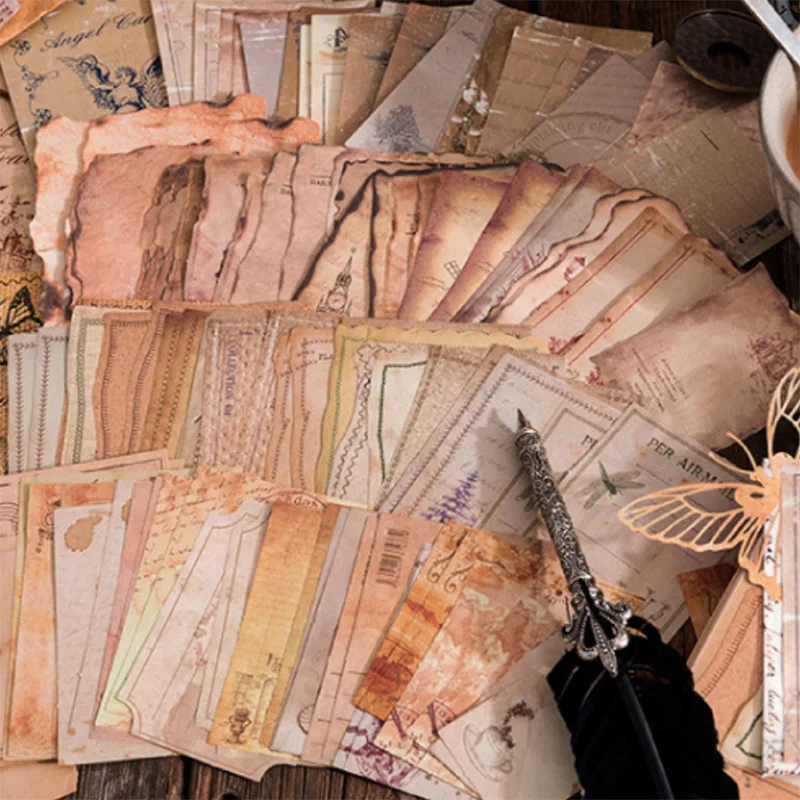 30 Chiếc Vintage Cà Phê Giấy C - đánh giá và giá Vintage Junk Journal Scrapbooking Paper