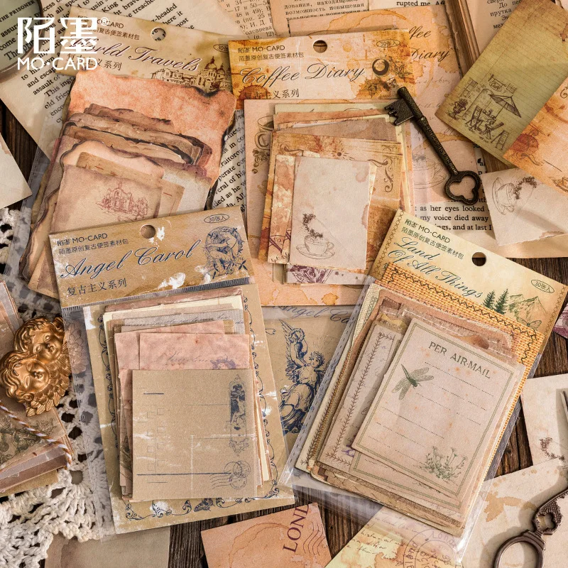30 Chiếc Vintage Cà Phê Giấy C - đánh giá và giá Vintage Junk Journal Scrapbooking Paper
