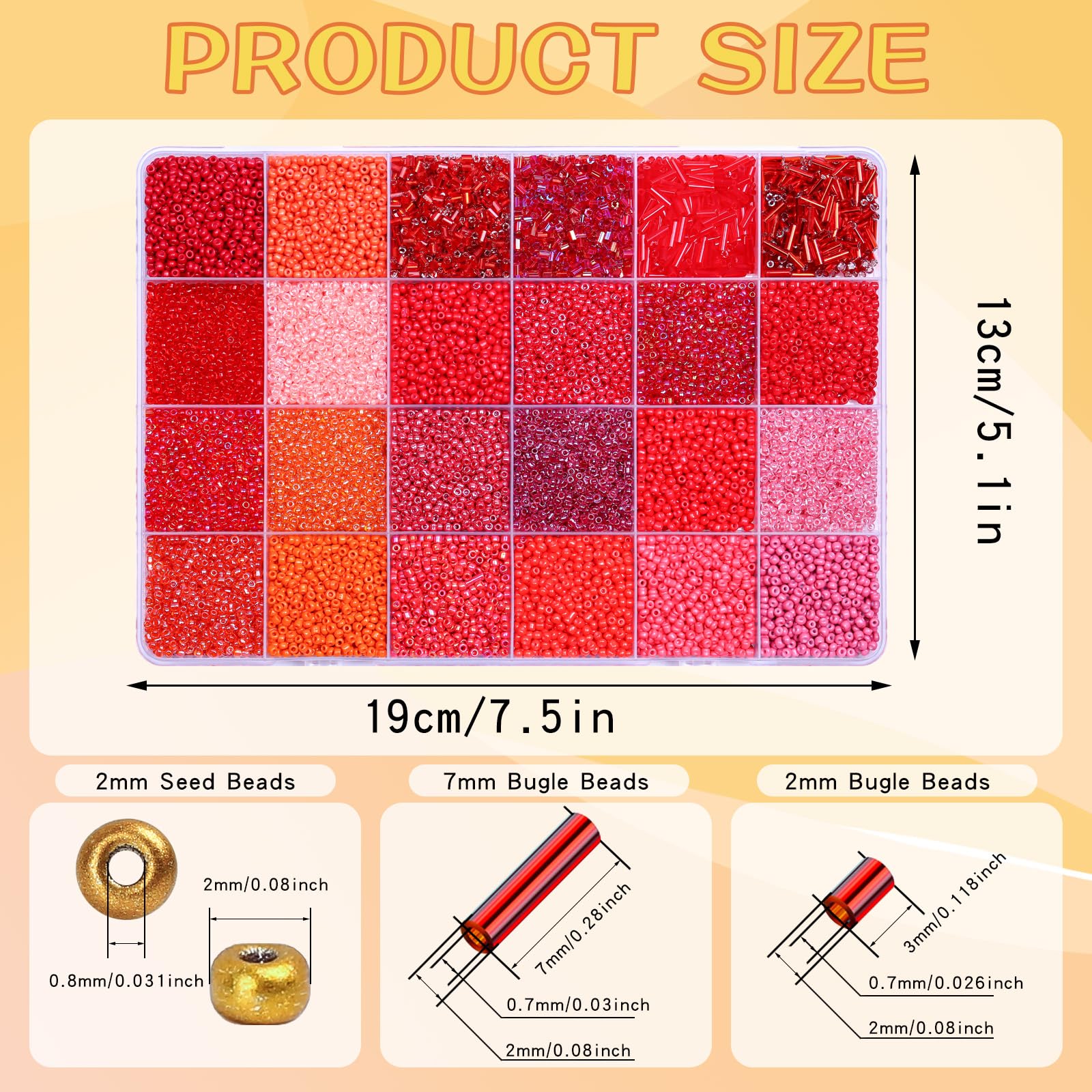 7 Boxes Glass Seed Beads & Bug - đánh giá và giá Glass Seed Beads 2Mm Jewelry Making