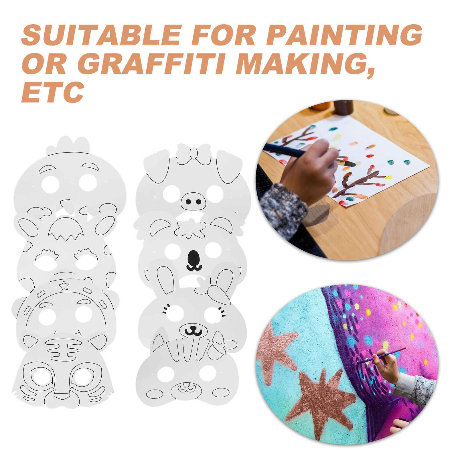 1Set Animal Shaped Blank Paper - đánh giá và giá Painting Supplies