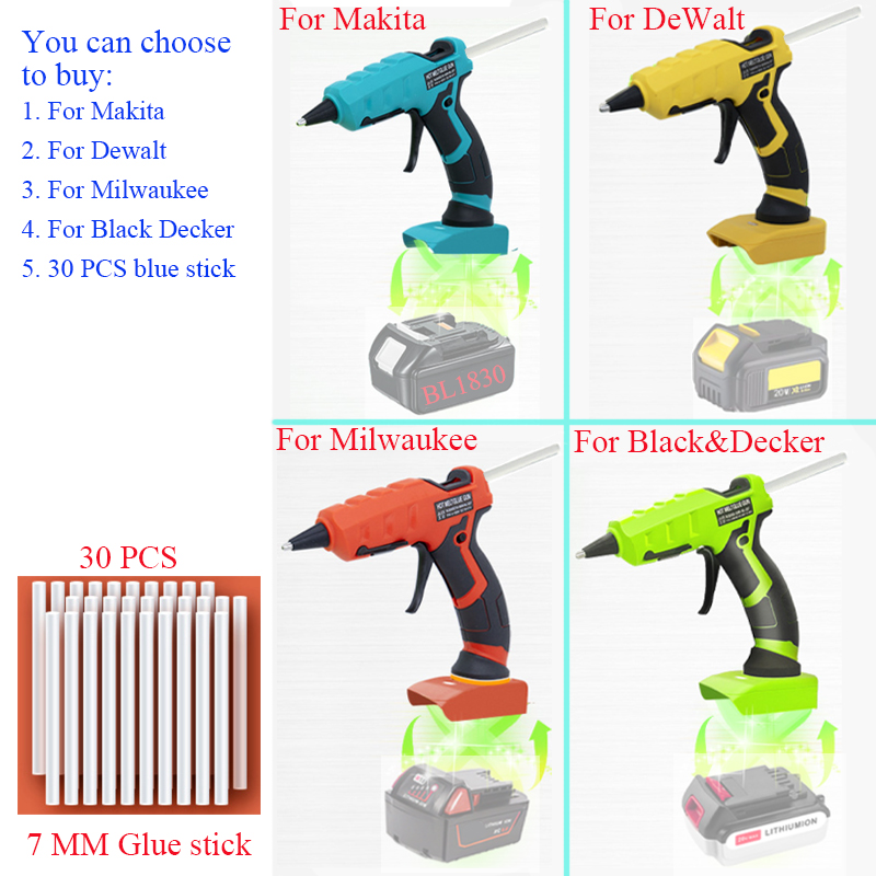 50W Cordless Hot Glue Gun For  - đánh giá và giá Hot Melt Glue Gun Cordless