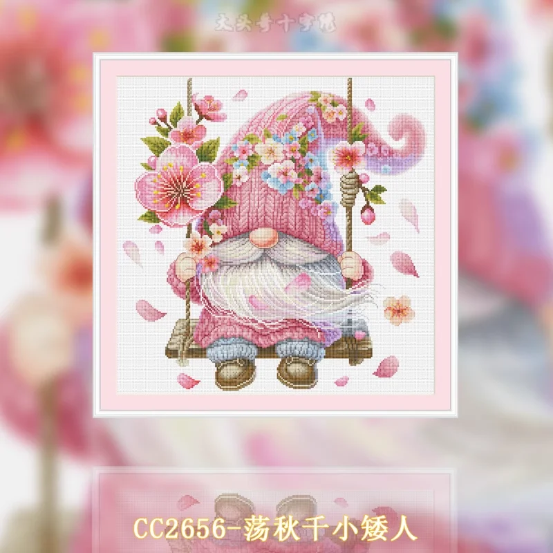 【CC2656- Swing Dwarf】DIY Stamp - đánh giá và giá Cross Stitch Stamped Kits Beginners