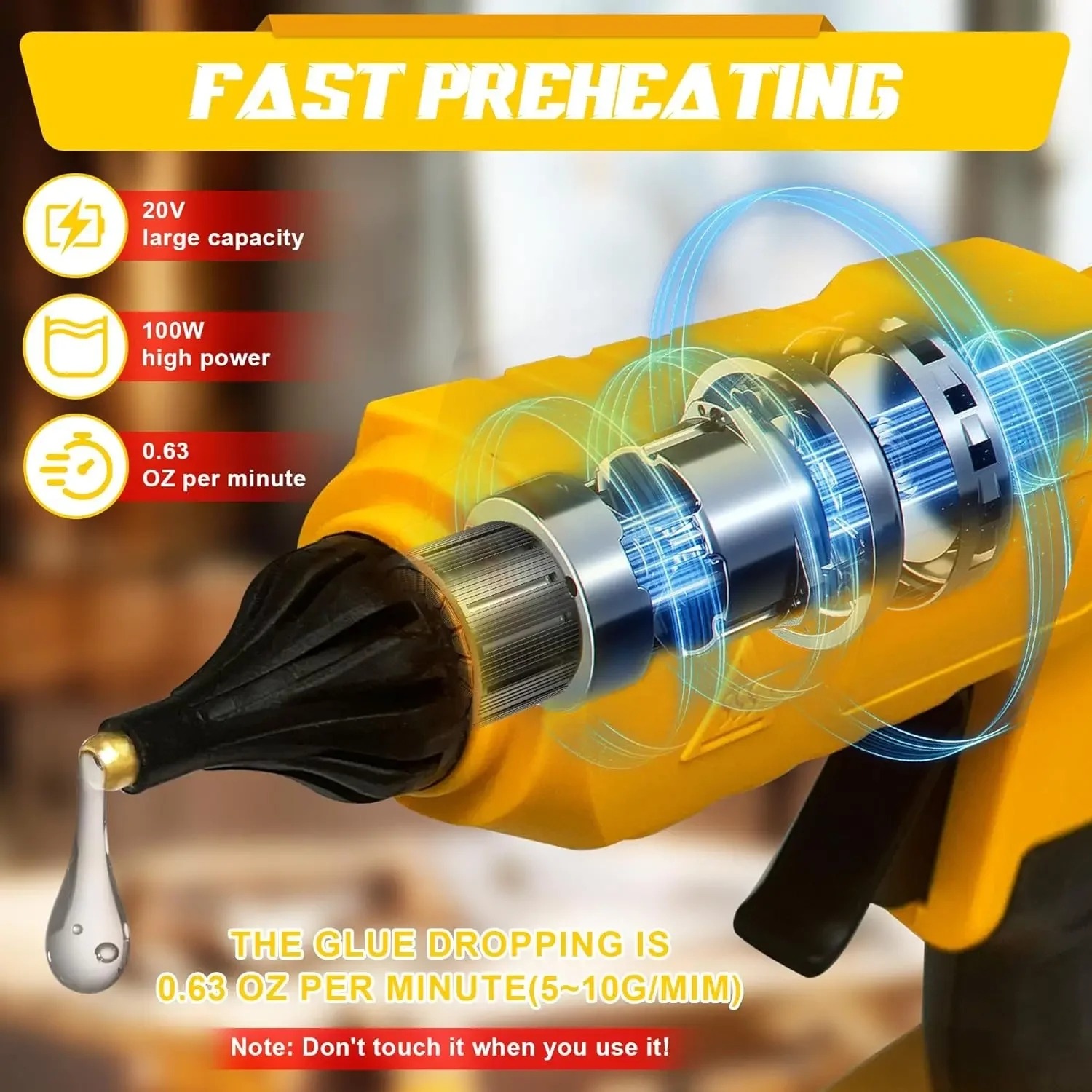 VESMATITY DIY Hot Glue Gun Hot - đánh giá và giá Hot Melt Glue Gun Cordless