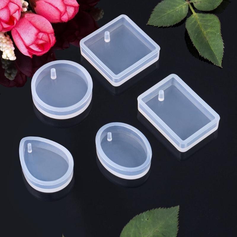 20Pcs/Set DIY Keychain Pendant - đánh giá và giá Silicone Epoxy Resin Molds Set