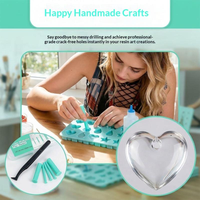 Resin Hole Maker Set 7 Sizes S - đánh giá và giá Silicone Epoxy Resin Molds Set