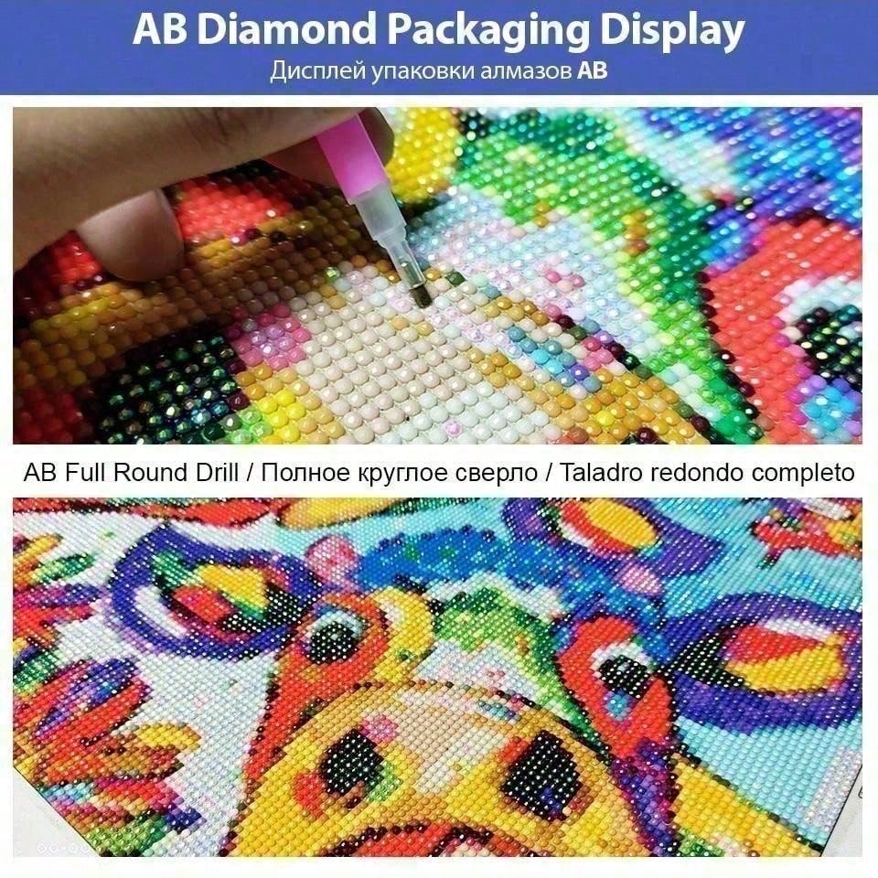 1 piece - Potdemiel-5D-DIY - F - đánh giá và giá 5D Diamond Painting Kit Full Drill