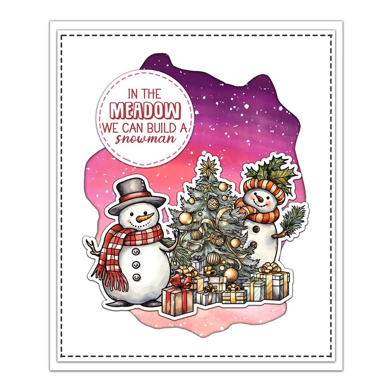 Winter Snowman Christmas Cutti - đánh giá và giá Clear Silicone Stamps For Card Making