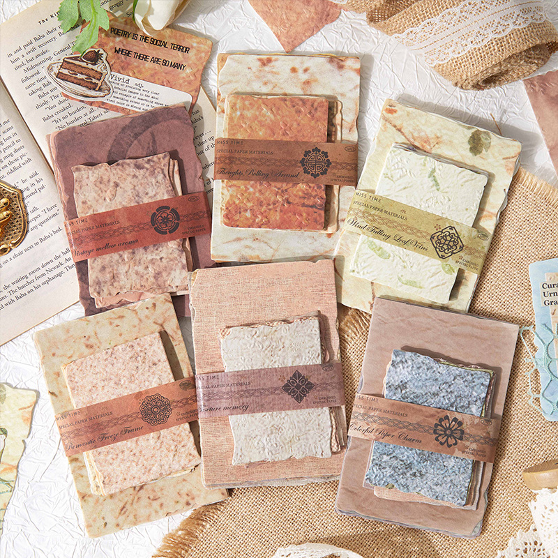 32pcs/pack Vintage Reliefs Tex - đánh giá và giá Vintage Junk Journal Scrapbooking Paper