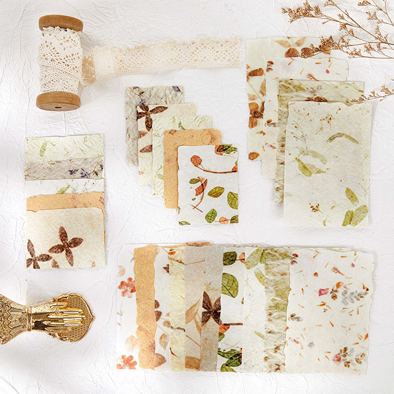 32pcs/pack Vintage Reliefs Tex - đánh giá và giá Vintage Junk Journal Scrapbooking Paper